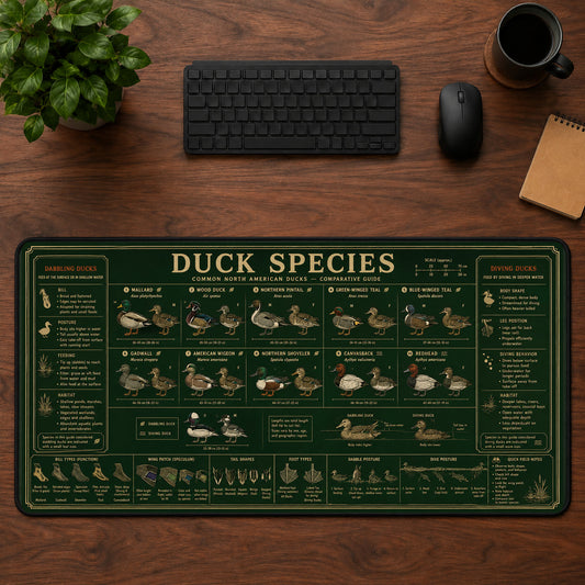 Duck Species Desk Mat Mouse Pad | 5To9Vibe