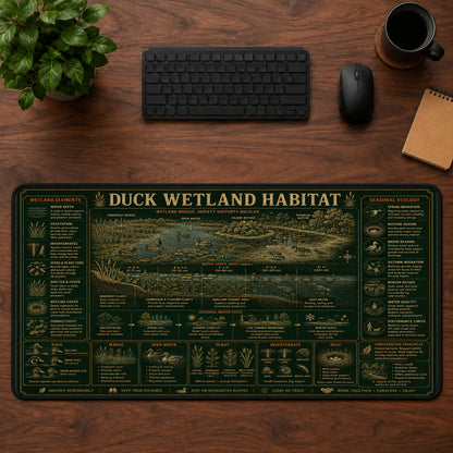 Duck Wetland Habitat Desk Mat Mouse Pad | 5To9Vibe
