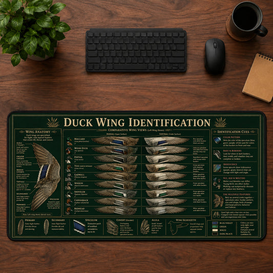 Duck Wing Identification Desk Mat Mouse Pad | 5To9Vibe