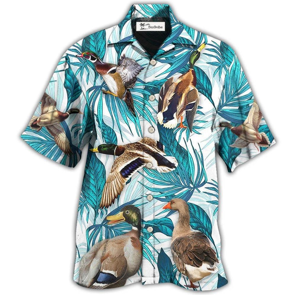 Hawaiian Shirt / Adults / S Duck Tropical Leaf Style - Hawaiian Shirt 