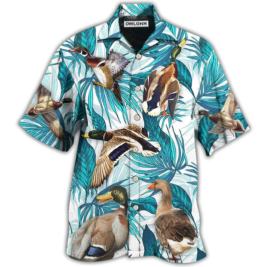 Hawaiian Shirt / Adults / S Duck Tropical Leaf Style - Hawaiian Shirt 