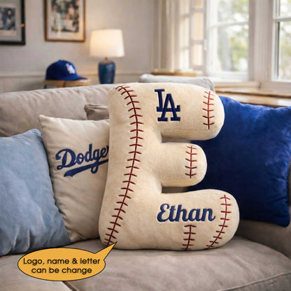 Baseball Pillow Custom Name and Logo All Teams  Irregular-Shaped Pillow Custom