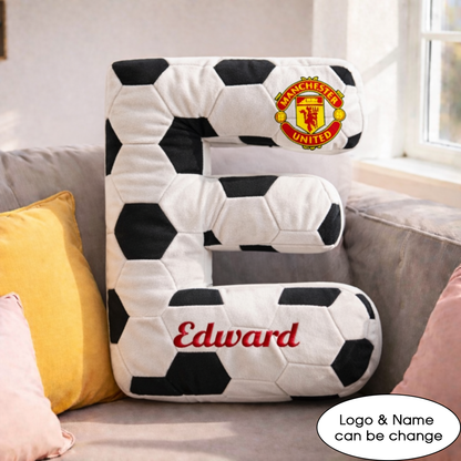Football UK Pillow Custom Name and Logo All Teams Irregular-Shaped Pillow Custom