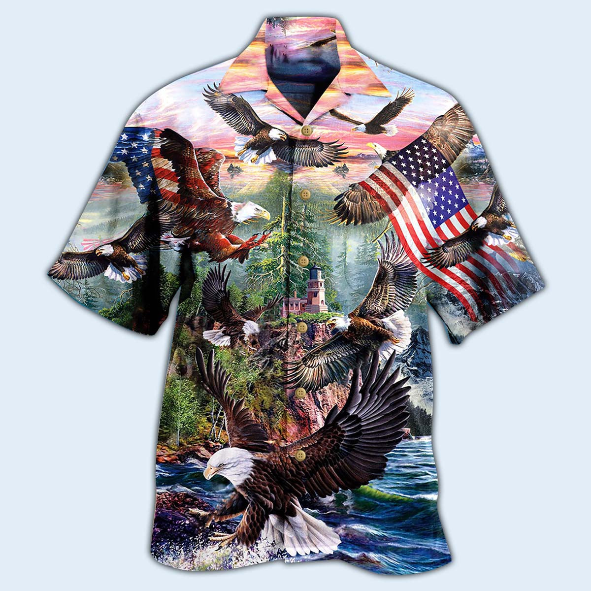 America Eagle Spirit Of America - Hawaiian Shirt 