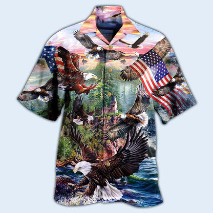 America Eagle Spirit Of America - Hawaiian Shirt 