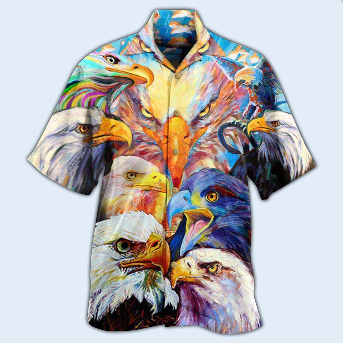 Eagle Colorful Eagles - Hawaiian Shirt 