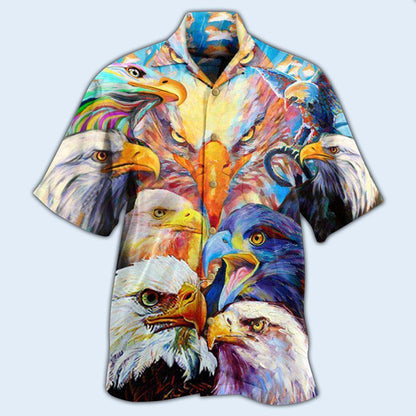 Eagle Colorful Eagles - Hawaiian Shirt 