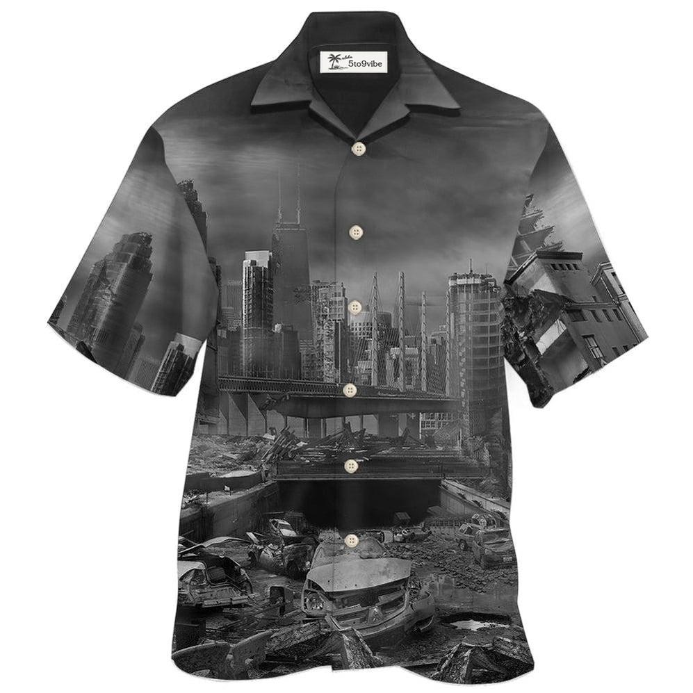 Hawaiian Shirt / Adults / S Earthquake I Survived An Earthquake With Dark Style - Hawaiian Shirt 
