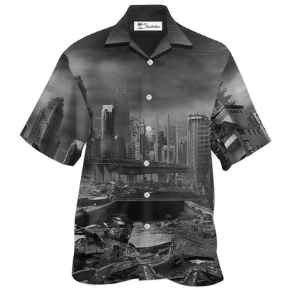 Hawaiian Shirt / Adults / S Earthquake I Survived An Earthquake With Dark Style - Hawaiian Shirt 