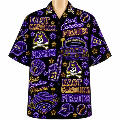 All Baseball College Teams Neon Viber Unisex Hawaiian Shirt For Men & Women