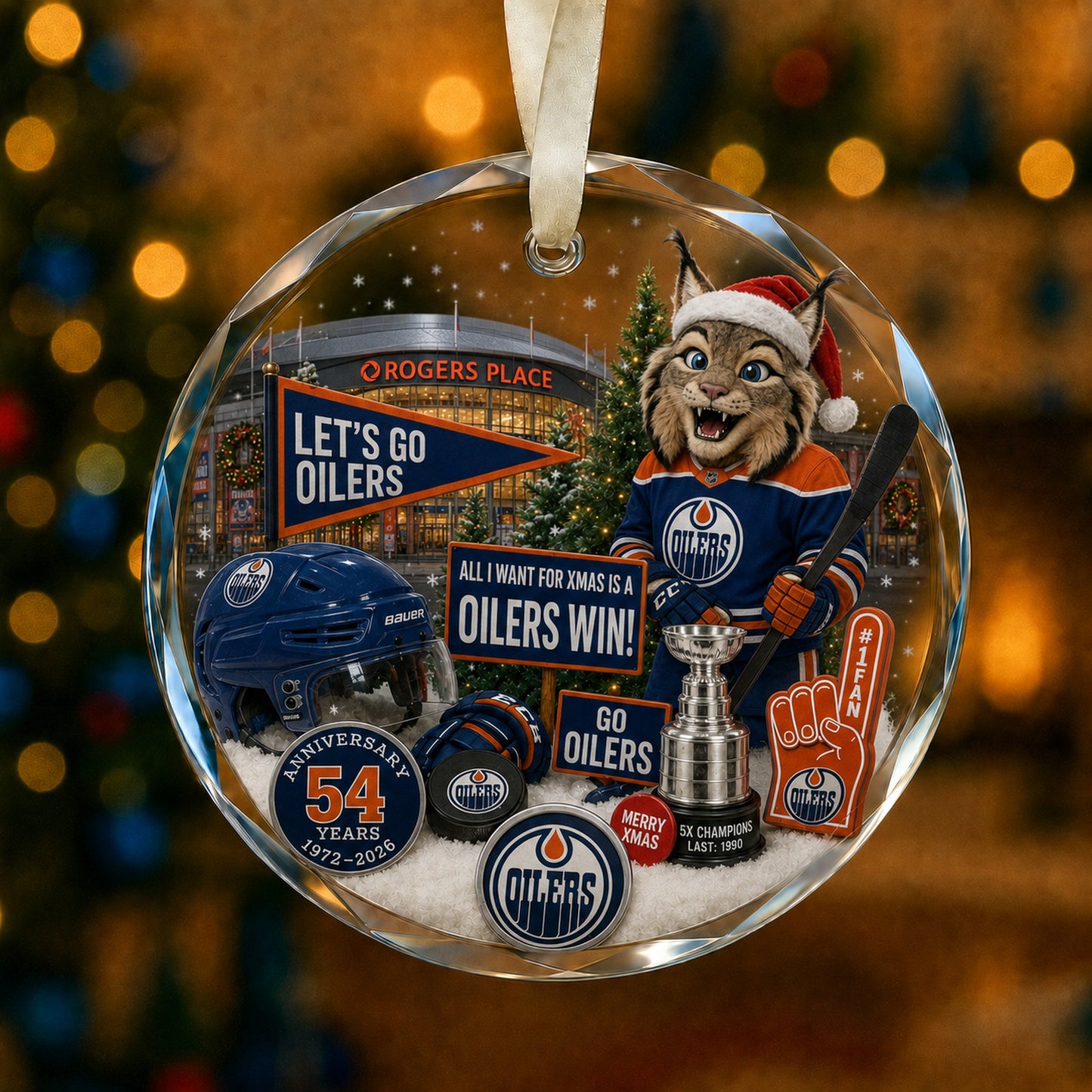 All Hockey Teams Christmas Glass Ornament With Gift Box Trending - 5to9vibe