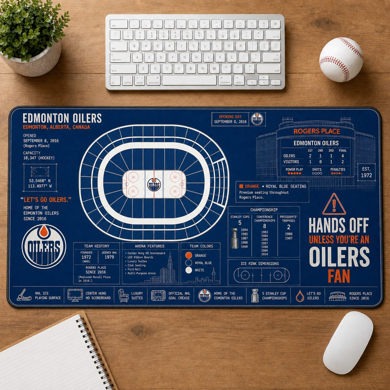 All Hockey Stadiums Arena Blueprint Desk Mat Mouse Pad Plus Size Trending - 5to9vibe