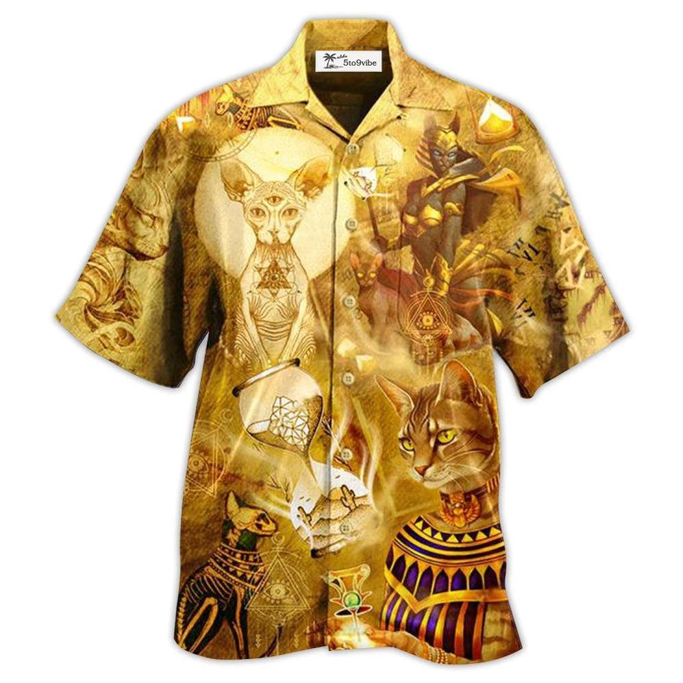 Hawaiian Shirt / Adults / S Egypt Cat Style - Hawaiian Shirt 