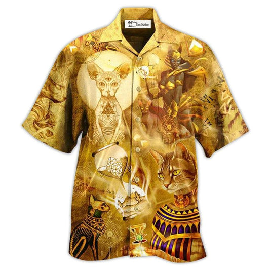 Hawaiian Shirt / Adults / S Egypt Cat Style - Hawaiian Shirt 