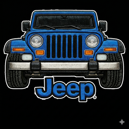 Sudadera prémium unisex Jeep bordada con cremallera de cuarto, suéter con cremallera de cuarto inspirado