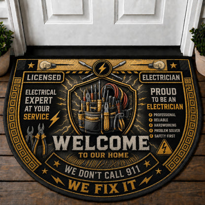 US Military Pride Quilted Print Premium Welcome Mat – Personalized Doormat