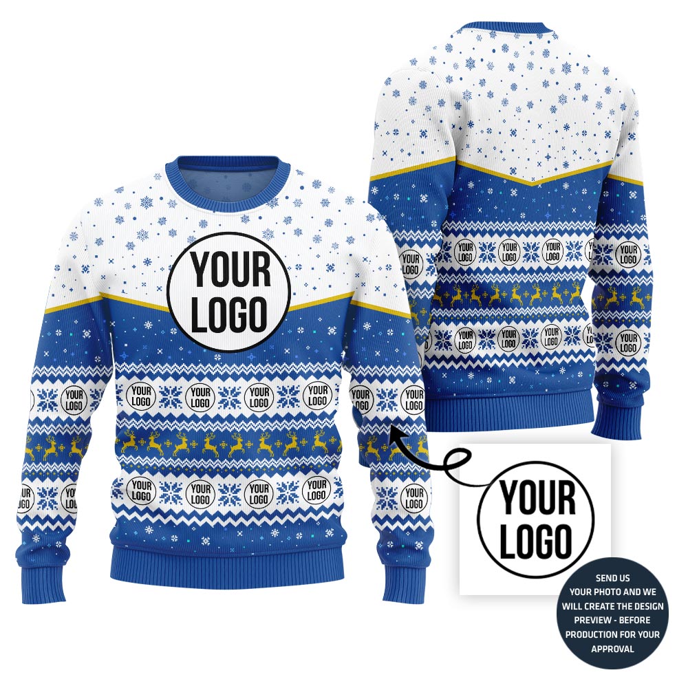 Elegant Custom Logo Holiday Sweater