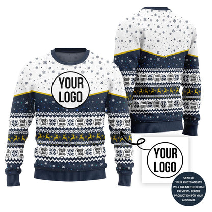 Elegant Custom Logo Holiday Sweater