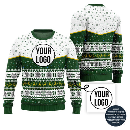 Elegant Custom Logo Holiday Sweater