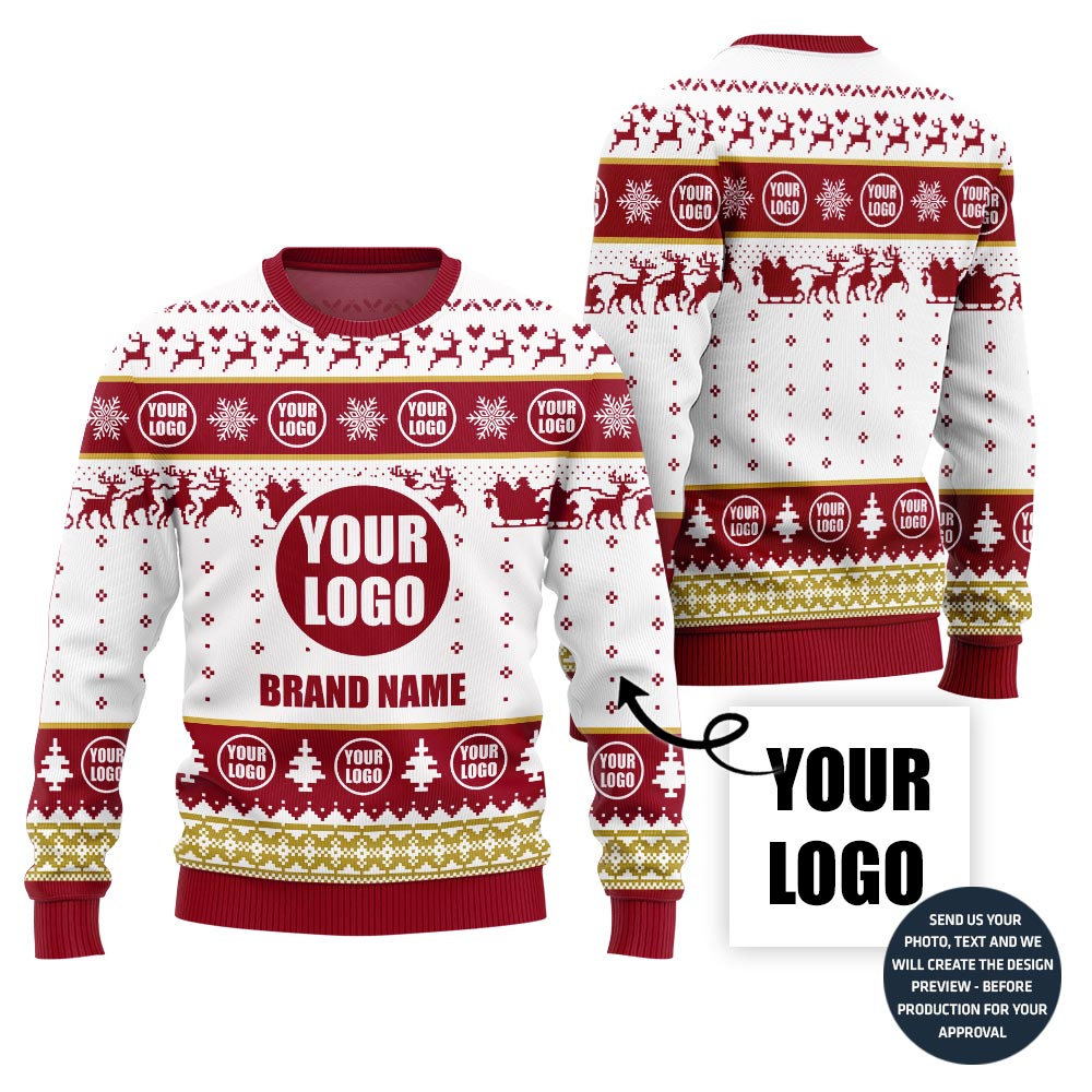 Elegant Custom Logo Ugly Sweater