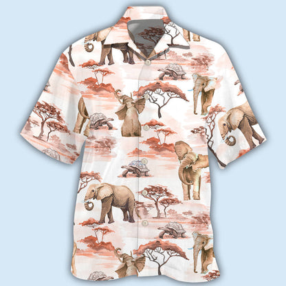 Elephant Cute Elephant Africa - Hawaiian Shirt 