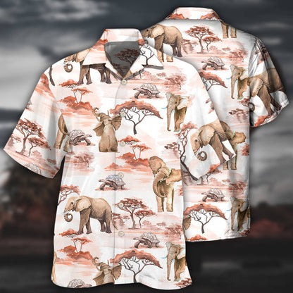 Elephant Cute Elephant Africa - Hawaiian Shirt 