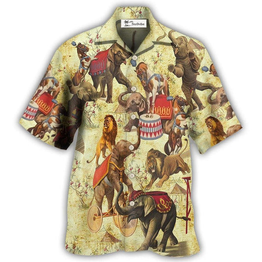 Hawaiian Shirt / Adults / S Elephant Circus Show - Hawaiian Shirt 