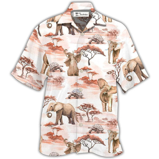 Hawaiian Shirt / Adults / S Elephant Cute Elephant Africa - Hawaiian Shirt 