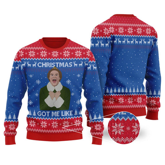 Elf Christmas Got Me Like Ugly Christmas Sweaters