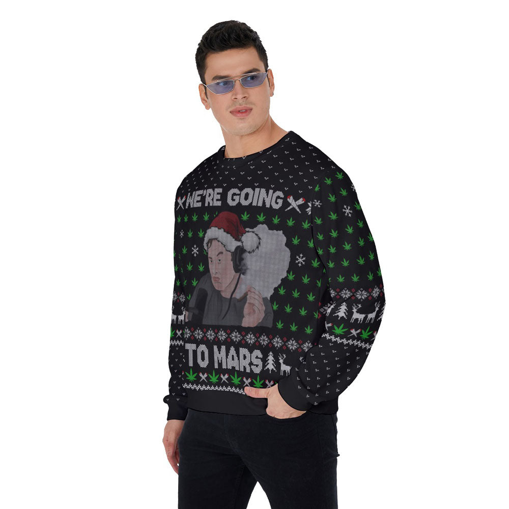 Elon Musk Ugly Christmas Sweater Black