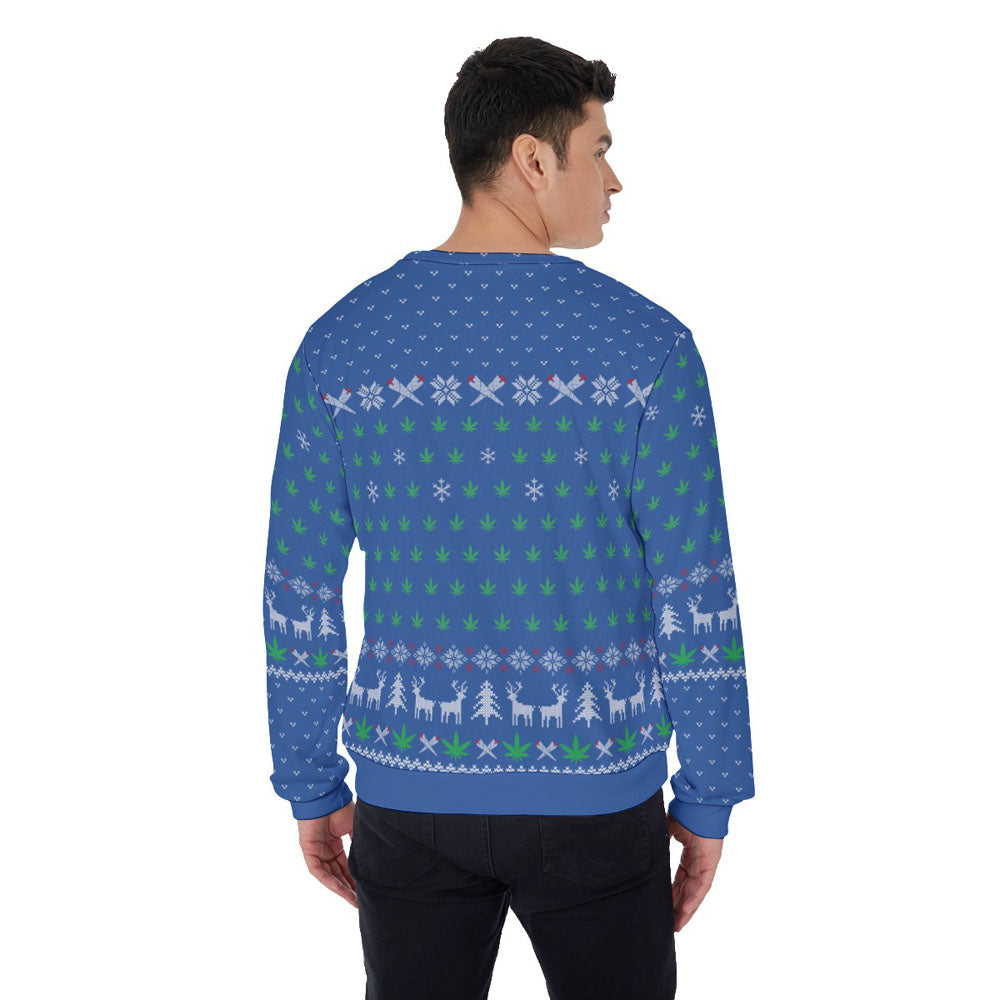 Elon Musk Ugly Christmas Sweater Black Royal