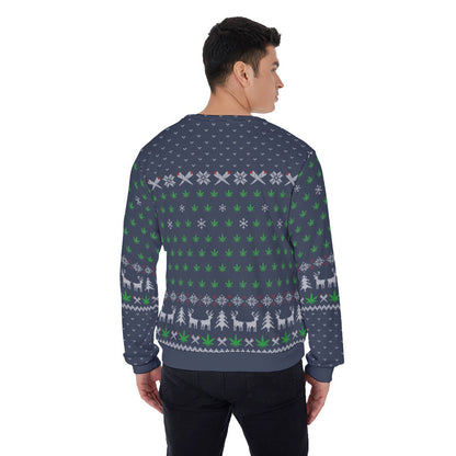 Elon Musk Ugly Christmas Sweater Navy