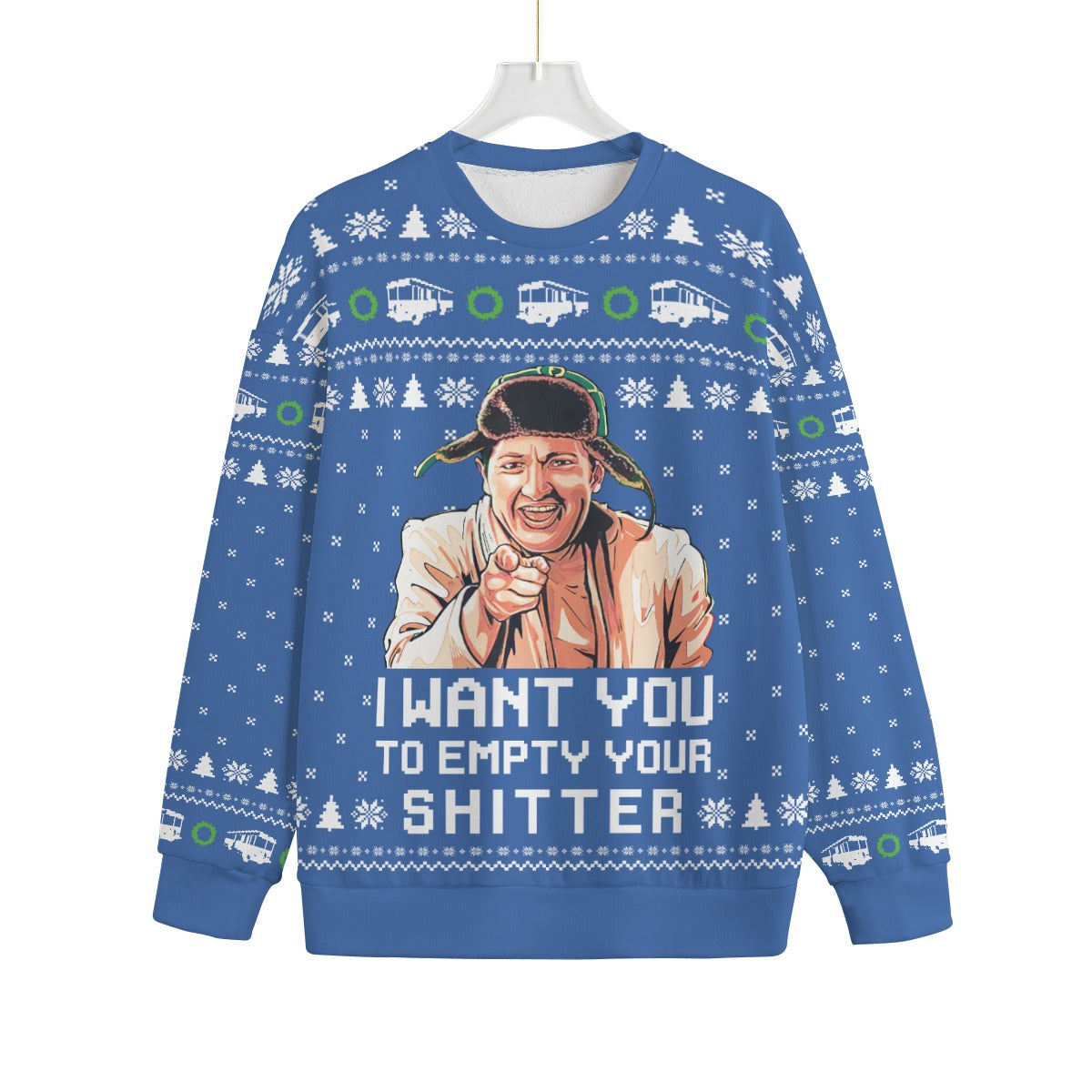 Empty Your Shitter Christmas Vacation Men Big And Tall Christmas Sweater