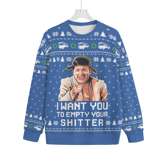 Empty Your Shitter Christmas Vacation Men Big And Tall Christmas Sweater