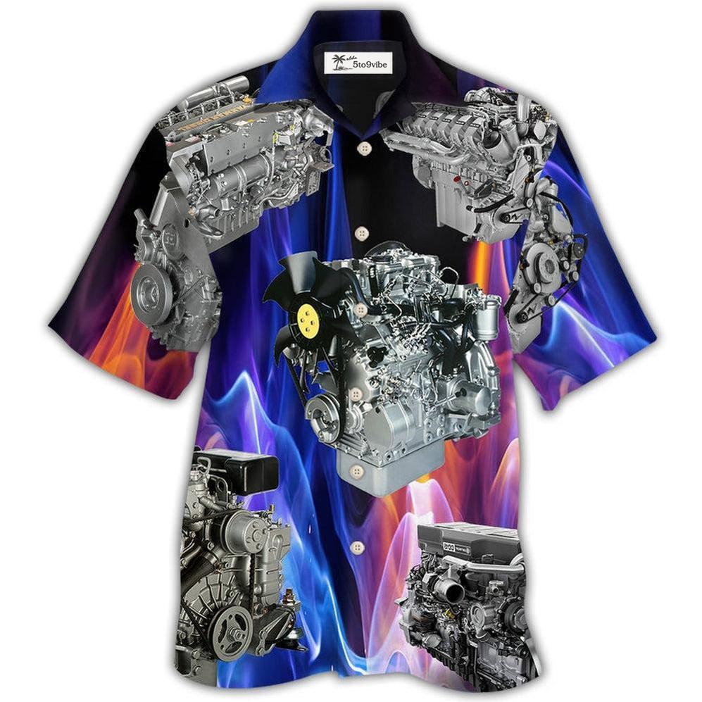 Hawaiian Shirt / Adults / S Engine Diesel Engine Amazing - Hawaiian Shirt 