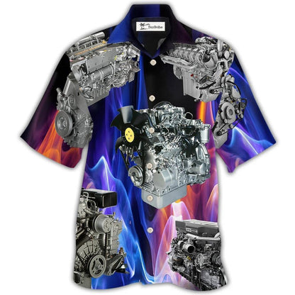 Hawaiian Shirt / Adults / S Engine Diesel Engine Amazing - Hawaiian Shirt 