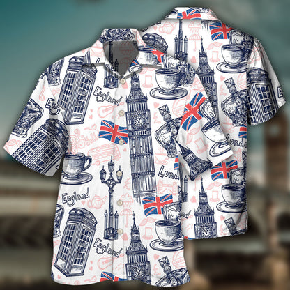 England Romantic Love It - Hawaiian Shirt 