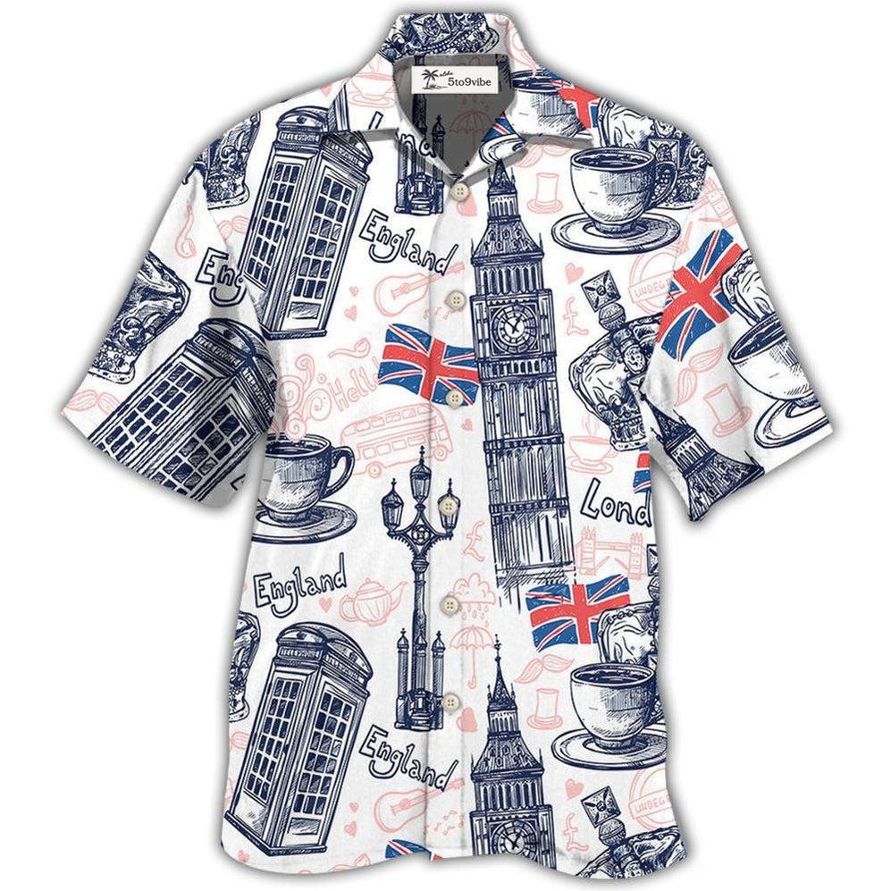 Hawaiian Shirt / Adults / S England Romantic Love It - Hawaiian Shirt 