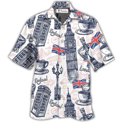 Hawaiian Shirt / Adults / S England Romantic Love It - Hawaiian Shirt 
