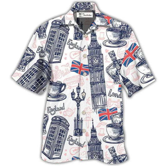 Hawaiian Shirt / Adults / S England Romantic Love It - Hawaiian Shirt 