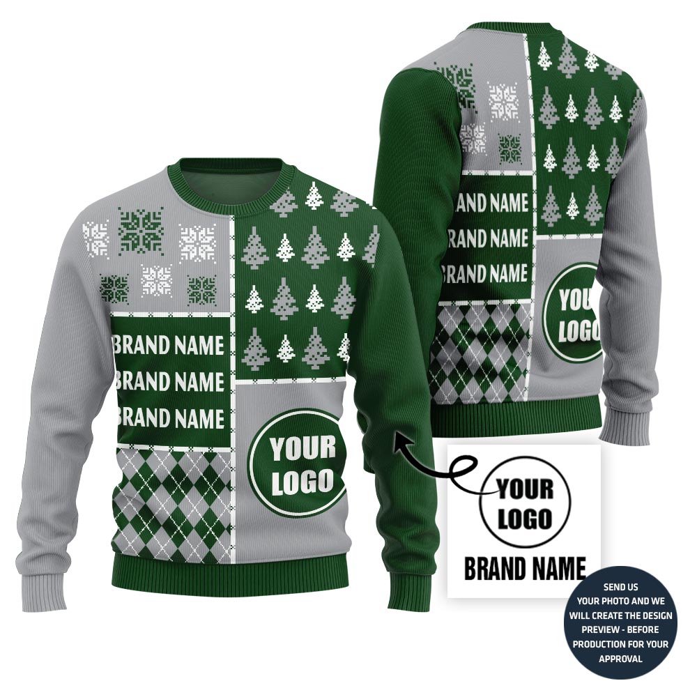 Epic Custom Football Team Logo And Name Ugly Christmas Sweater