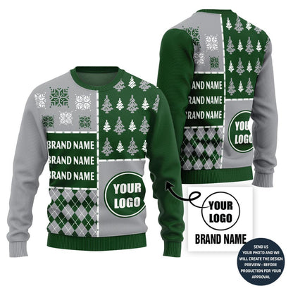 Epic Custom Football Team Logo And Name Ugly Christmas Sweater