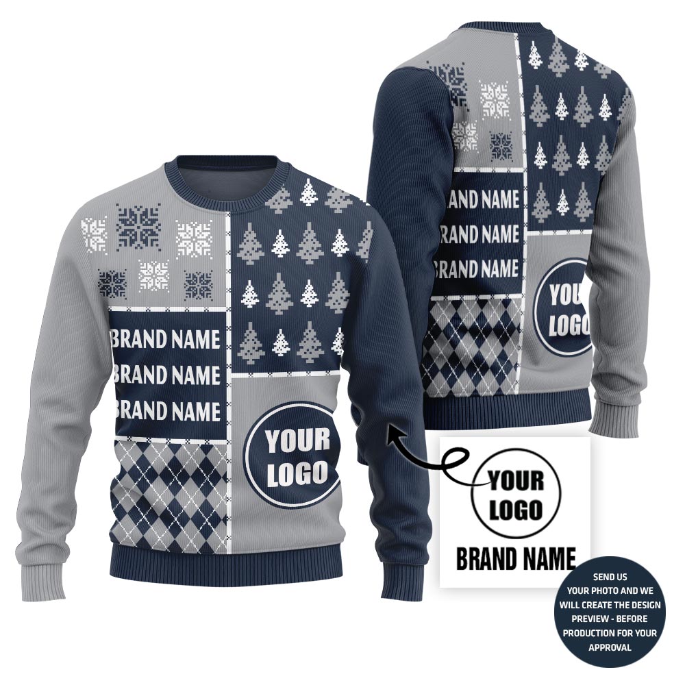 Epic Custom Football Team Logo And Name Ugly Christmas Sweater