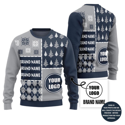 Epic Custom Football Team Logo And Name Ugly Christmas Sweater