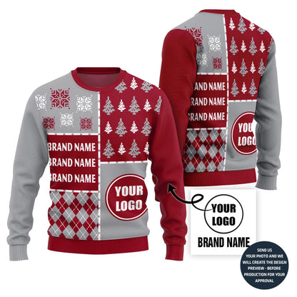 Epic Custom Football Team Logo And Name Ugly Christmas Sweater