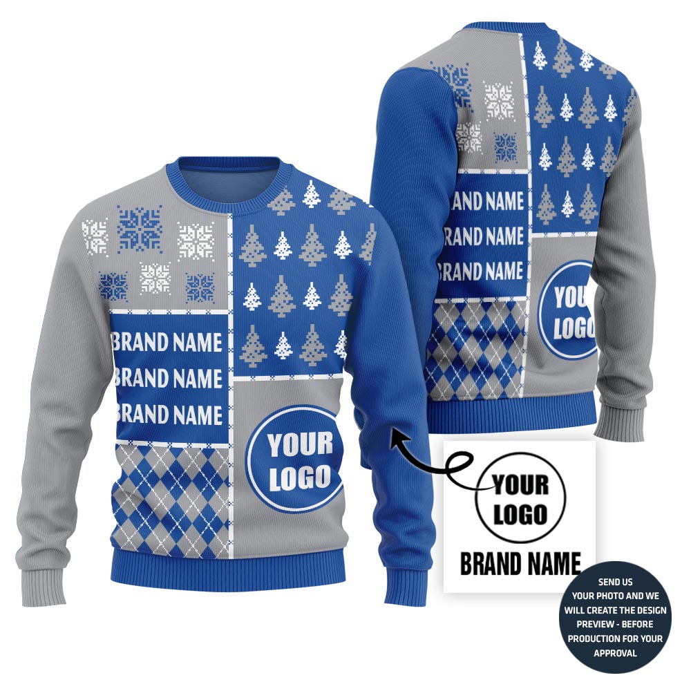 Epic Custom Football Team Logo And Name Ugly Christmas Sweater