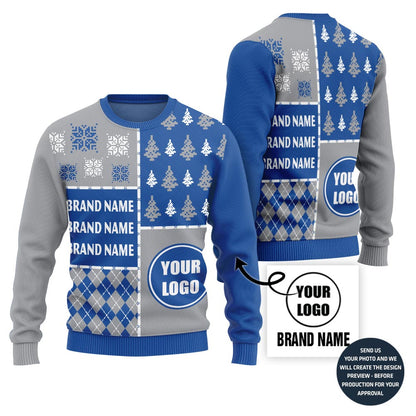 Epic Custom Football Team Logo And Name Ugly Christmas Sweater