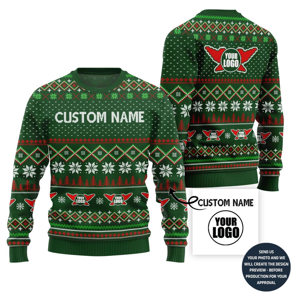 Epic Custom Logo Rock And Roll Ugly Xmas Sweater