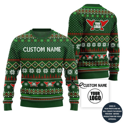 Epic Custom Logo Rock And Roll Ugly Xmas Sweater