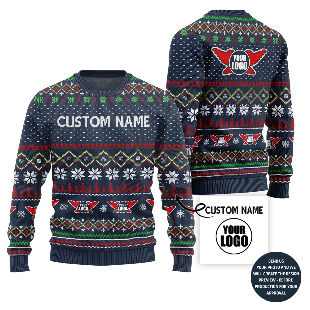 Epic Custom Logo Rock And Roll Ugly Xmas Sweater